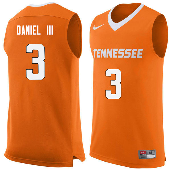 Men #3 James Daniel III Tennessee Volunteers College Basketball Jerseys Sale-Orange